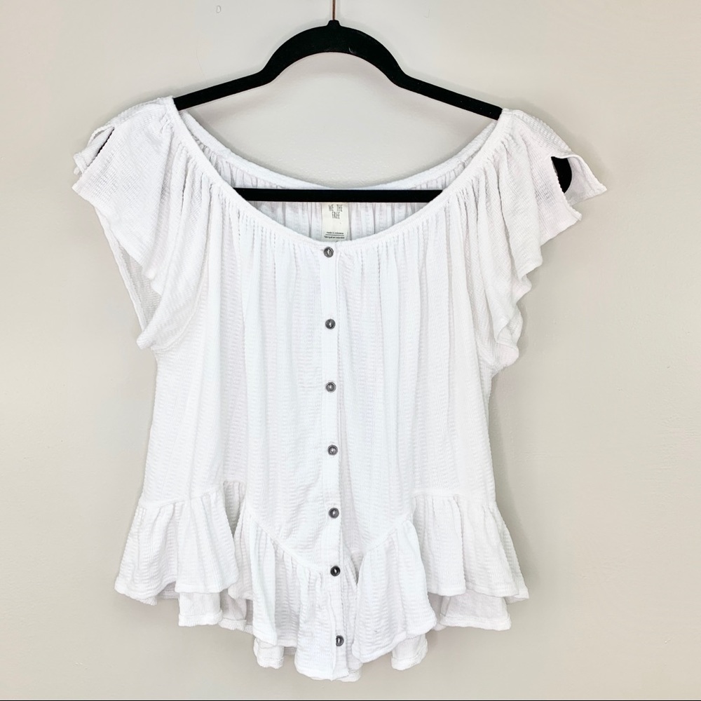 Free People Mint Julep Tee White Size M - Picture 3 of 8